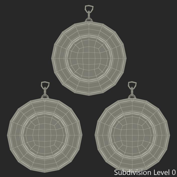 3D Award Medals 3D Models Set 3 model