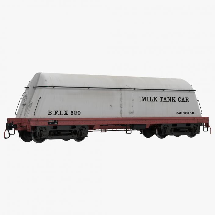 3D Railroad Wagons Collection