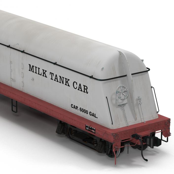 3D Milk Tank Car model