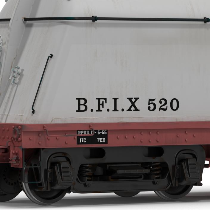 3D Milk Tank Car model