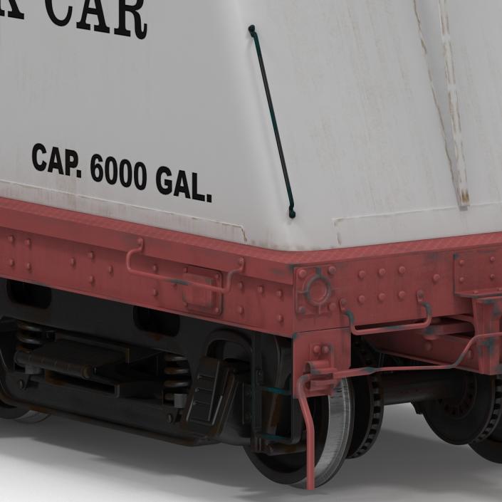 3D Milk Tank Car model