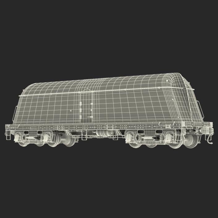 3D Milk Tank Car model