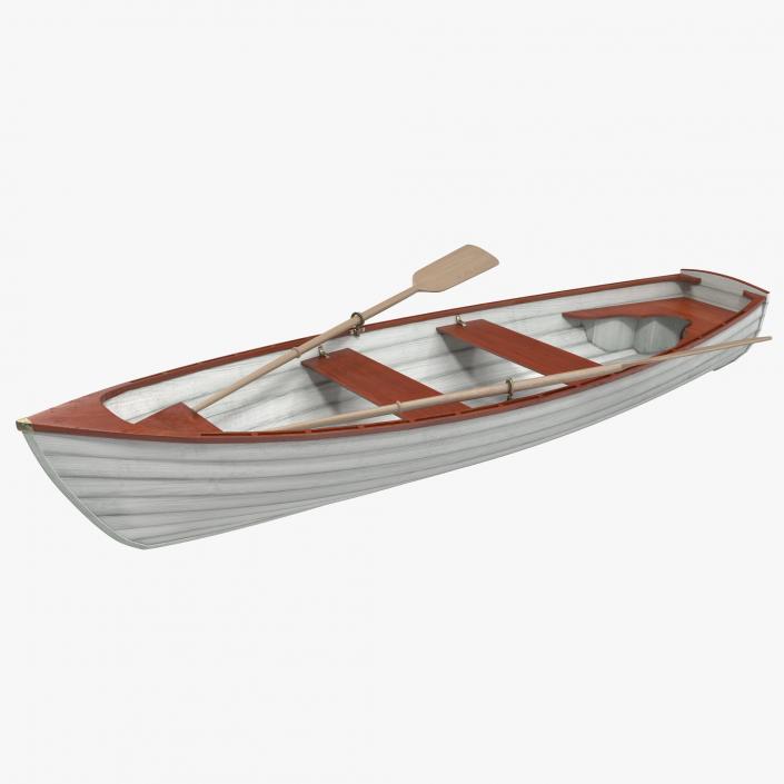 3D Rowing Boat 4 model