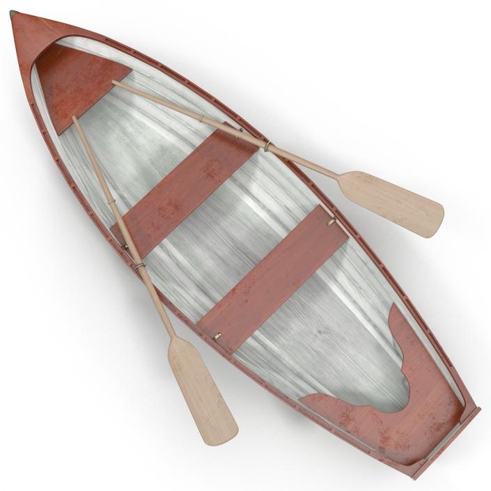 3D Rowing Boat 4 model