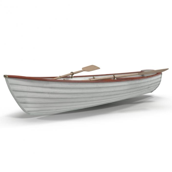 3D Rowing Boat 4 model