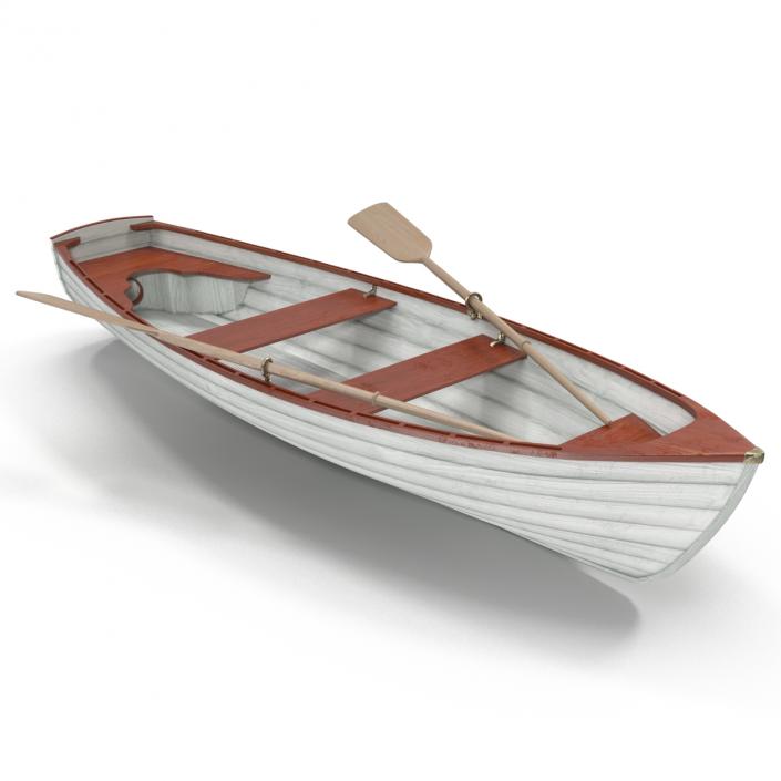 3D Rowing Boat 4 model