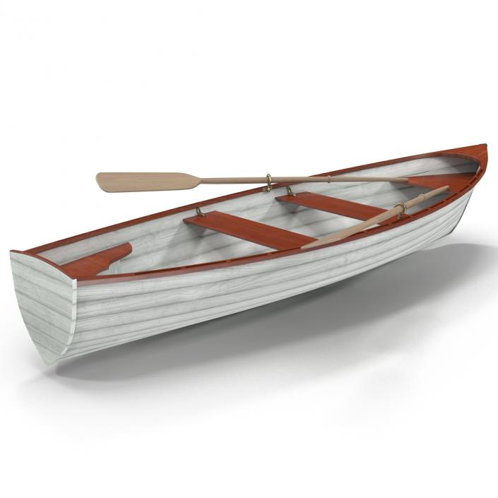 3D Rowing Boat 4 model