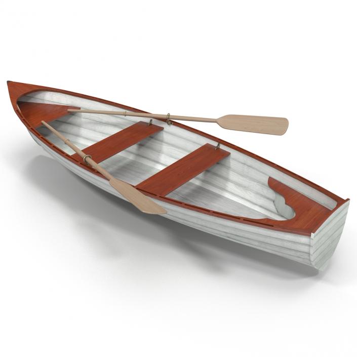 3D Rowing Boat 4 model