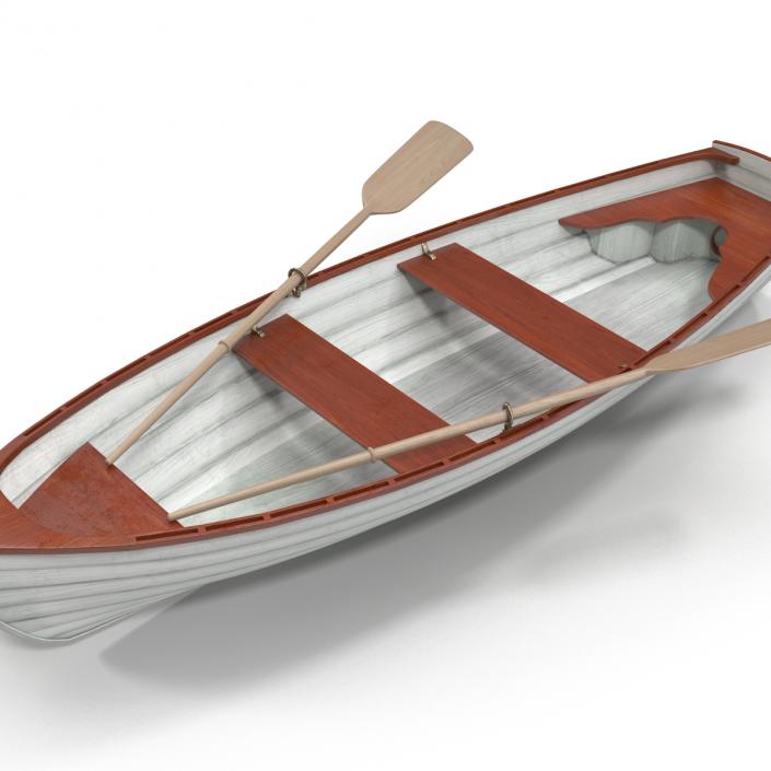 3D Rowing Boat 4 model