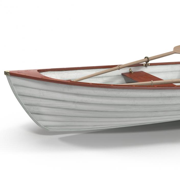 3D Rowing Boat 4 model