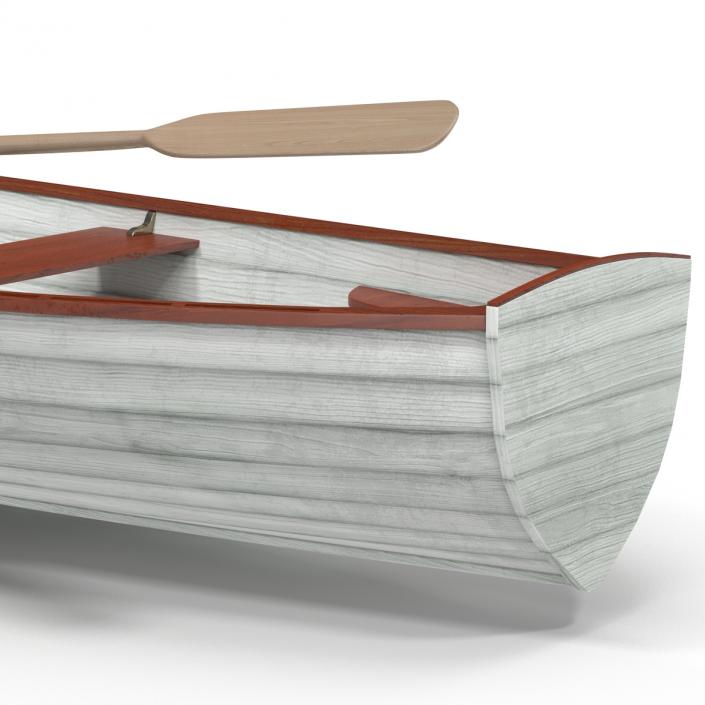 3D Rowing Boat 4 model