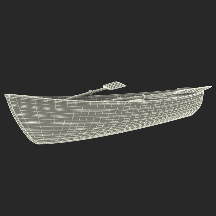 3D Rowing Boat 4 model