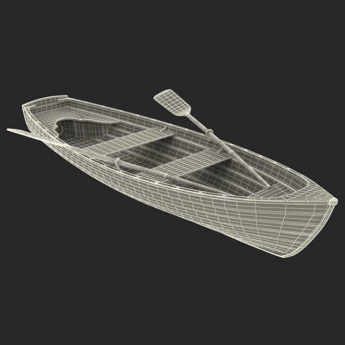 3D Rowing Boat 4 model