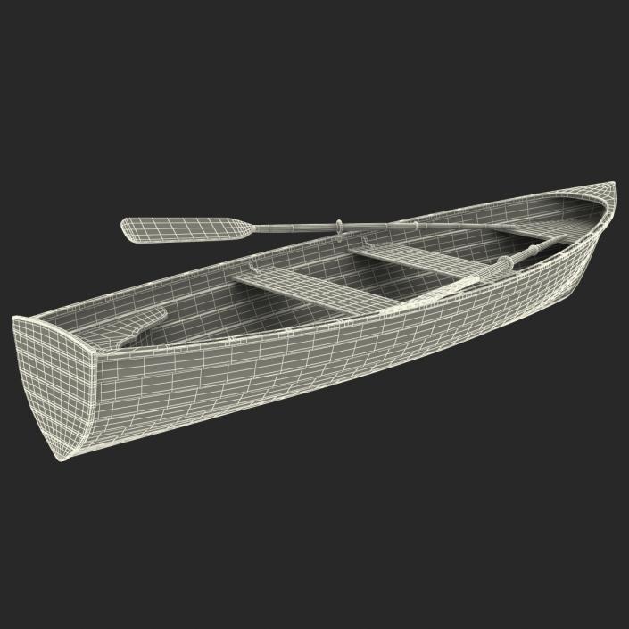 3D Rowing Boat 4 model