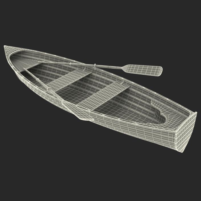 3D Rowing Boat 4 model