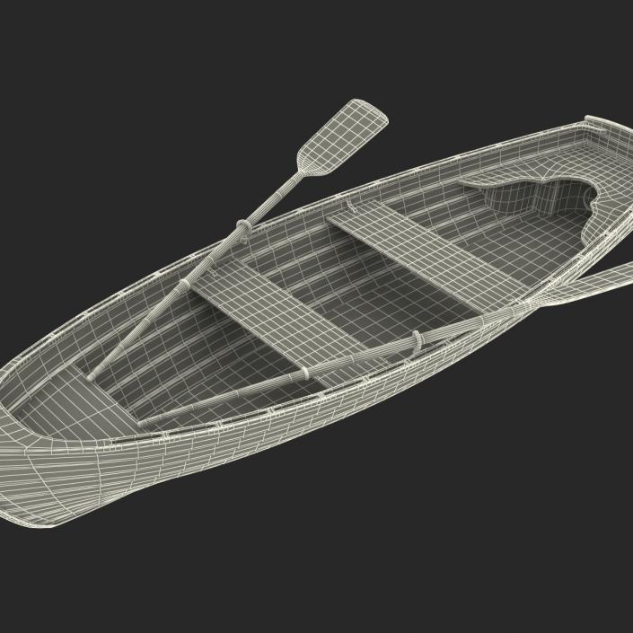 3D Rowing Boat 4 model