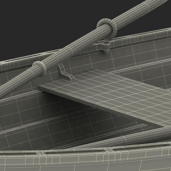 3D Rowing Boat 4 model