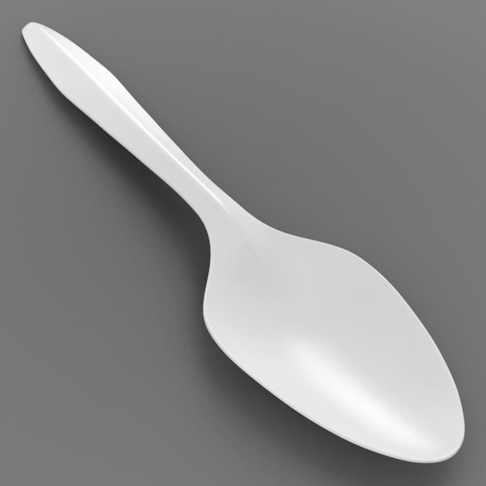 3D Plastic Spoon model