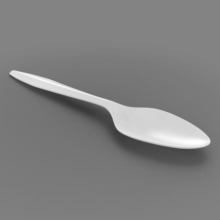 3D Plastic Spoon model