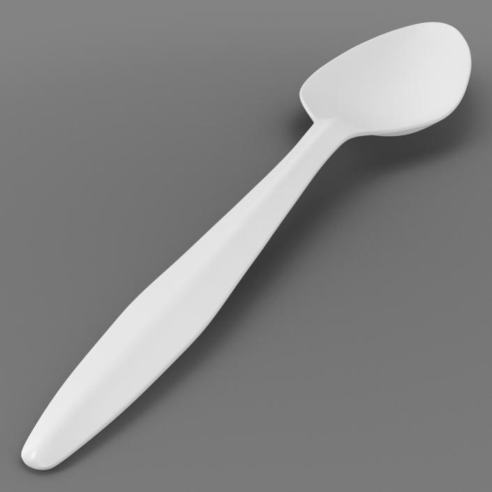 3D Plastic Spoon model