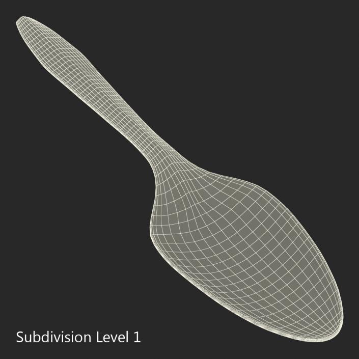 3D Plastic Spoon model