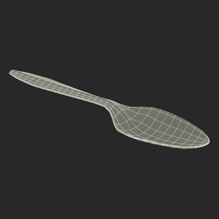 3D Plastic Spoon model