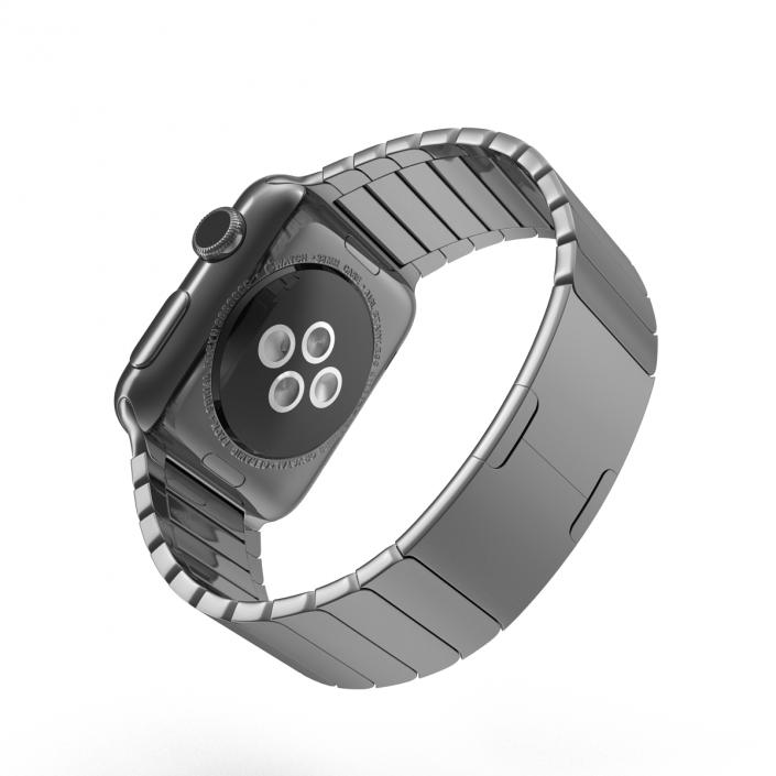 3D Apple Watch 38mm Link Bracelet Dark Space