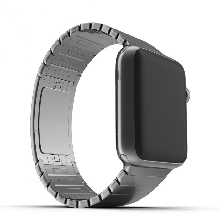 3D Apple Watch 38mm Link Bracelet Dark Space