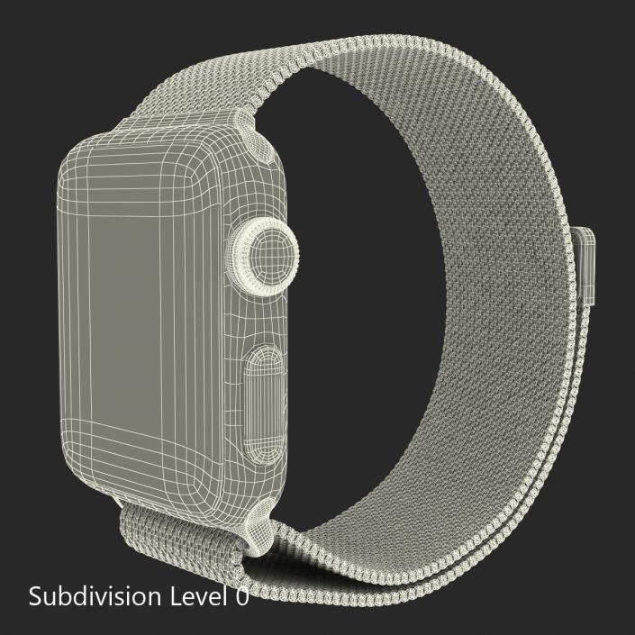 3D model Apple Watch 38mm Milanese Loop