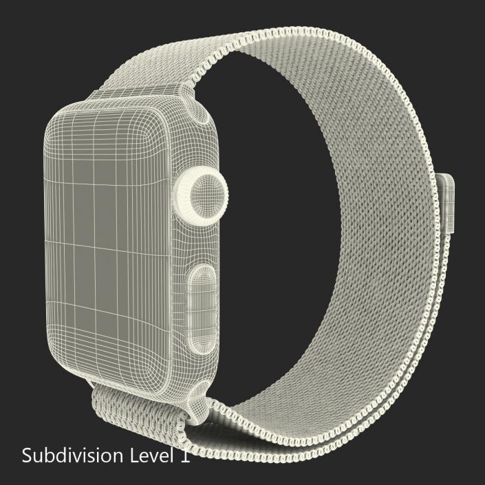 3D model Apple Watch 38mm Milanese Loop