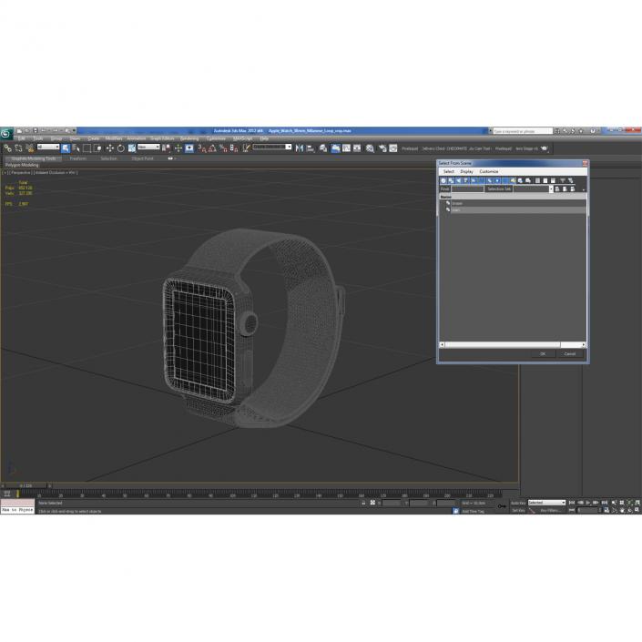 3D model Apple Watch 38mm Milanese Loop