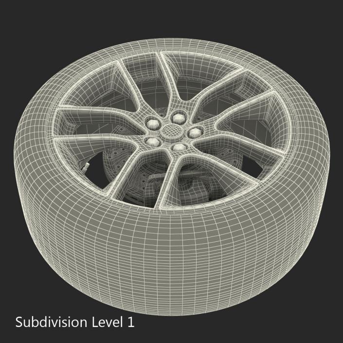 Car Wheel 3D model