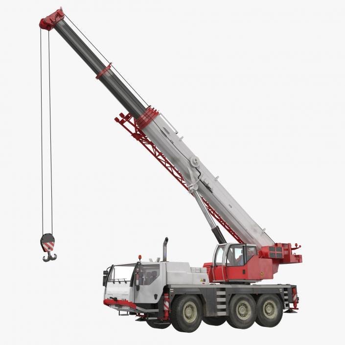 Compact Mobile Crane Rigged 3D