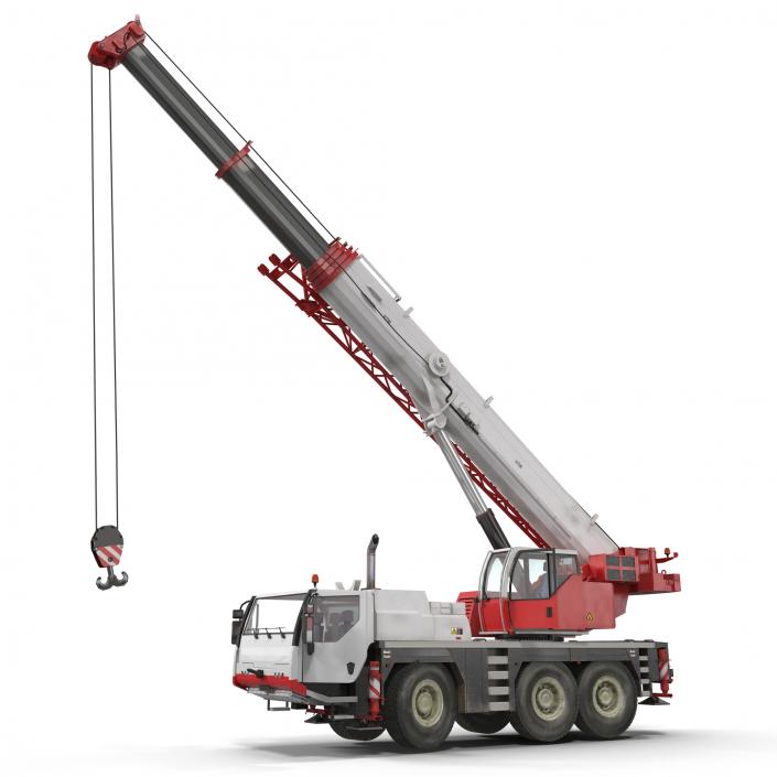 Compact Mobile Crane Rigged 3D