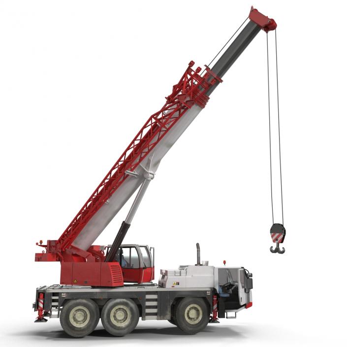 Compact Mobile Crane Rigged 3D