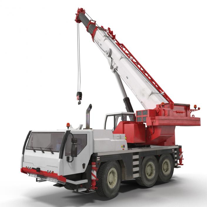 Compact Mobile Crane Rigged 3D