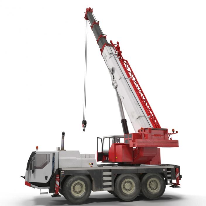 Compact Mobile Crane Rigged 3D