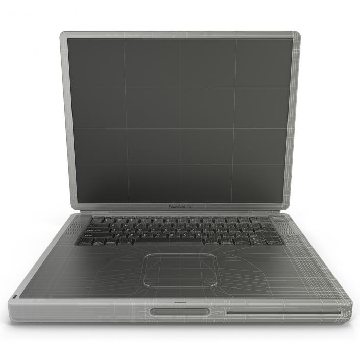 3D Apple PowerBook G4 model