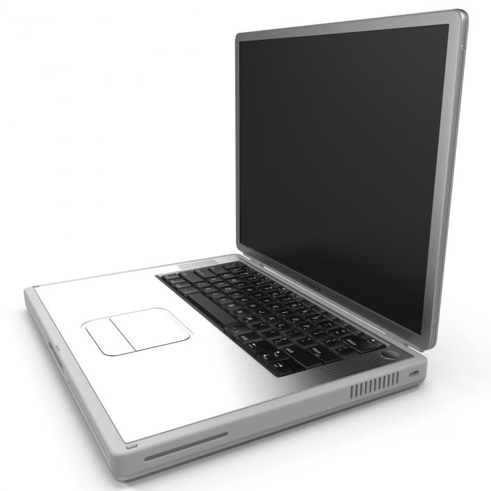 3D Apple PowerBook G4 model