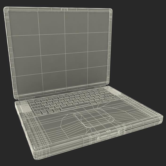 3D Apple PowerBook G4 model