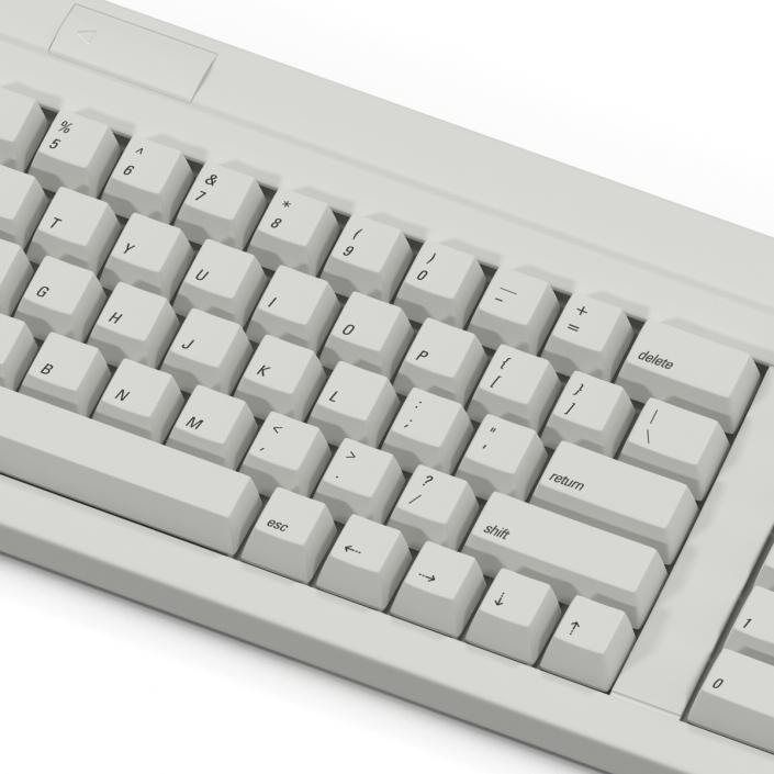 Apple Keyboard II and Mouse 3D