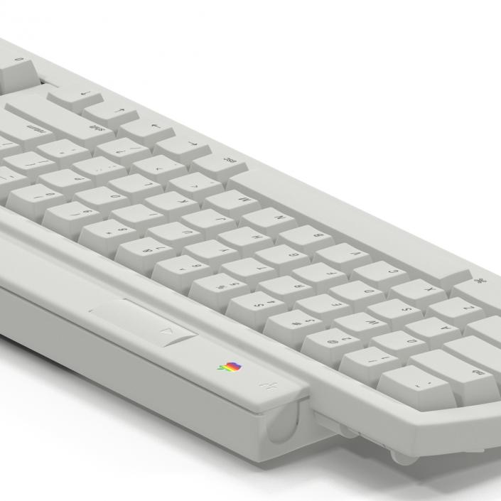 Apple Keyboard II and Mouse 3D