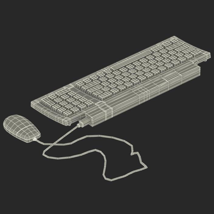 Apple Keyboard II and Mouse 3D