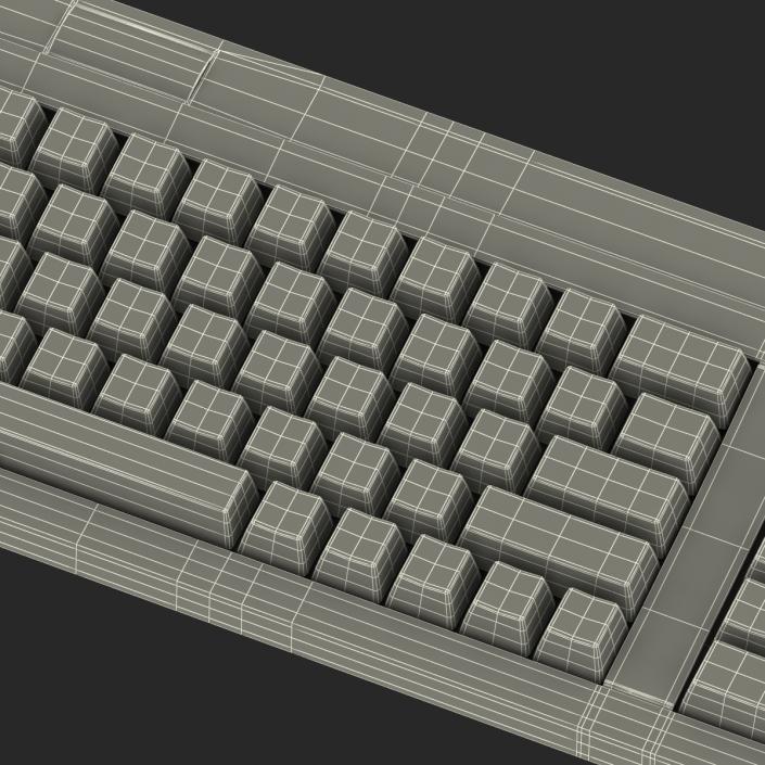 Apple Keyboard II and Mouse 3D