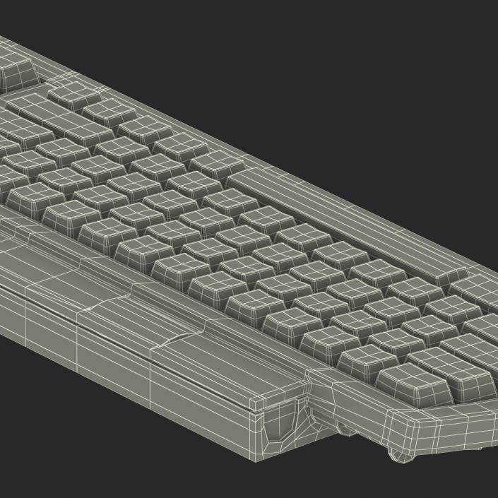 Apple Keyboard II and Mouse 3D