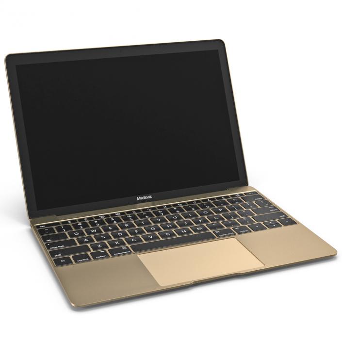 Apple MacBook Pro Gold 3D