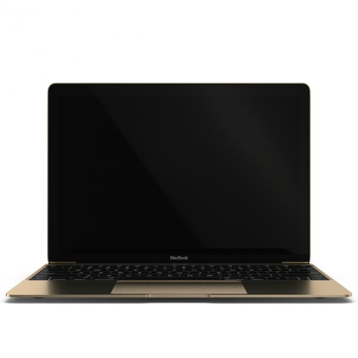 Apple MacBook Pro Gold 3D