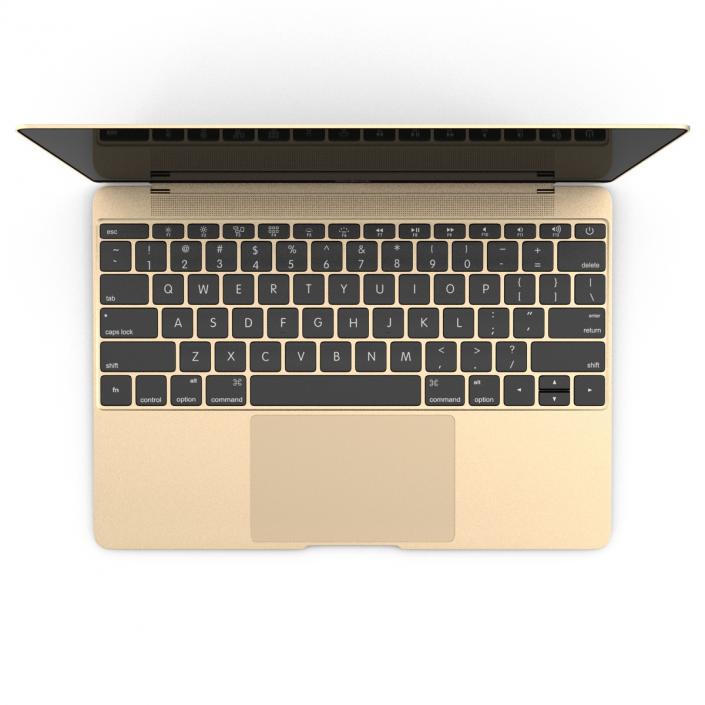 Apple MacBook Pro Gold 3D