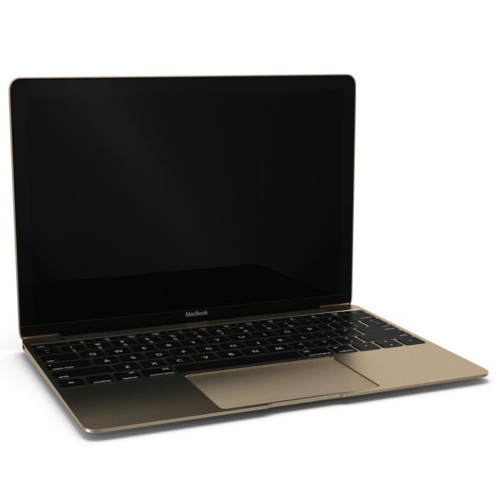 Apple MacBook Pro Gold 3D