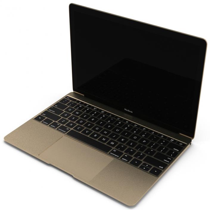 Apple MacBook Pro Gold 3D